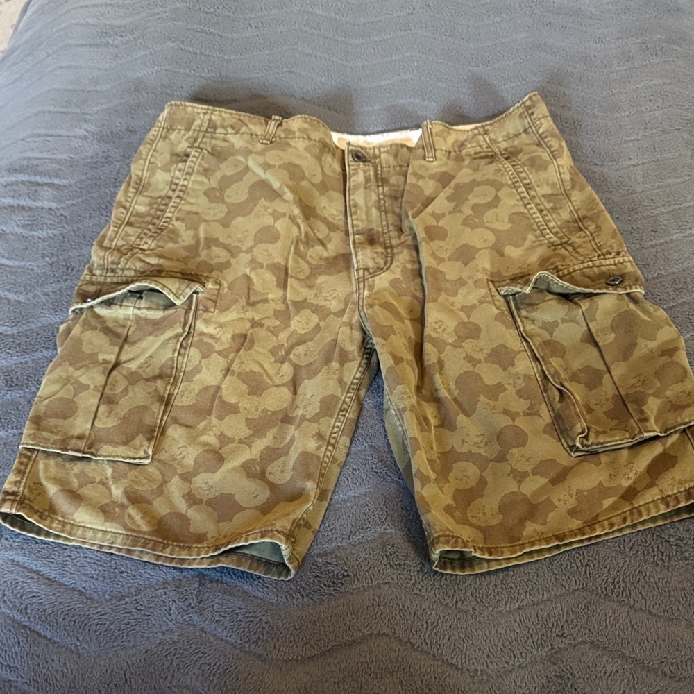 Levi's Khaki Camouflage Cargo Shorts